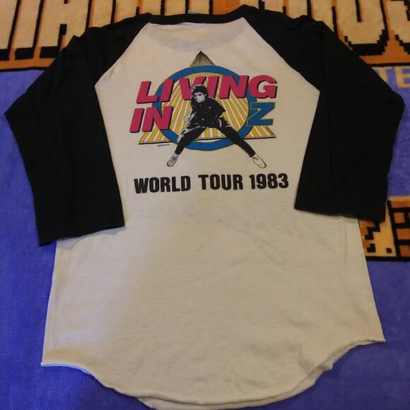 Vintage Original Rick Springfield Living In Oz World Tour 1983 Small T-shirt - Picture 8 of 9